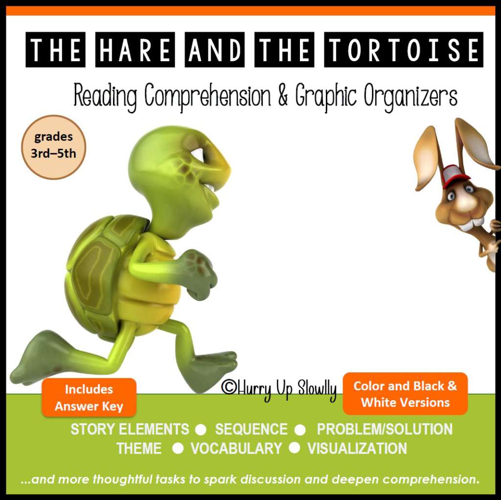 The Hare and the Tortoise-Reading Comprehension & Graphic Organizers (3-5)